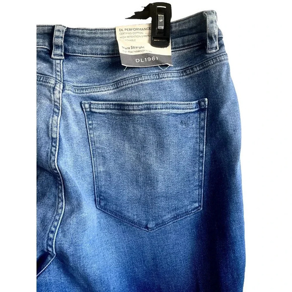 DL1961 Mara Straight High Rise Instasculpt Ankle Medium Wash Size 18W NWT - Picture 12 of 12